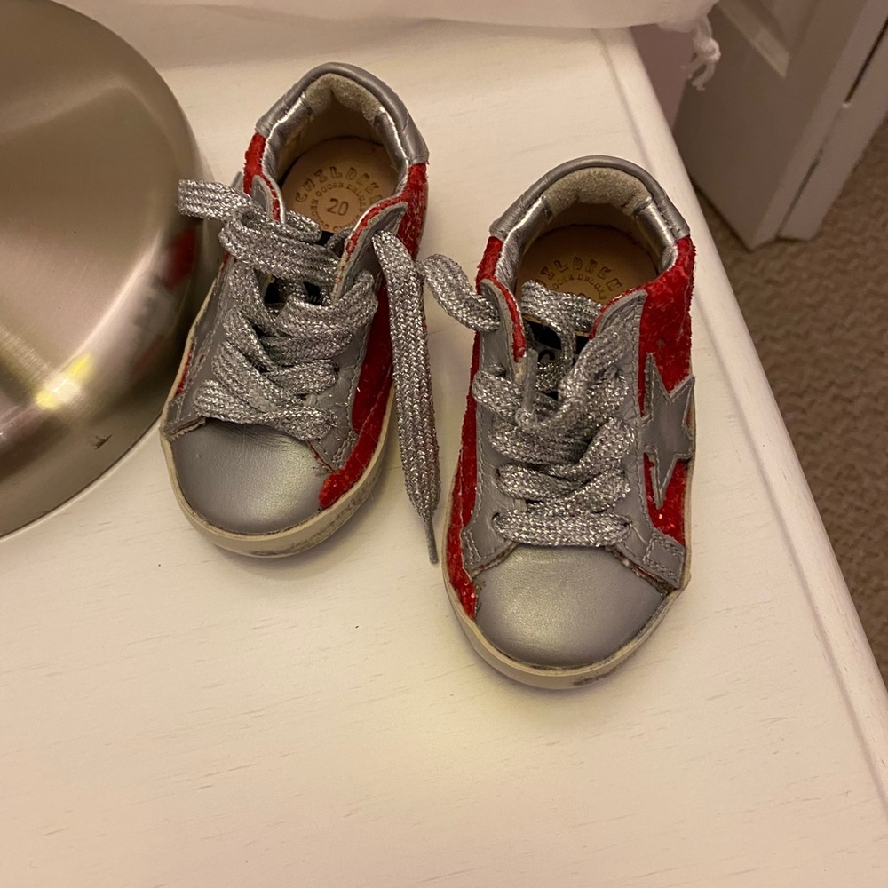 Golden Goose Superstar Glitter Low-Top Sneakers